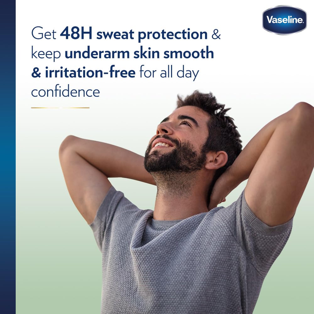 Vaseline Double Invisible (męski) Pro-derma Spray Antyperspirant 250 ml | 48 h ochrona przed potem i długotrwała świeżość, 6 sztuk