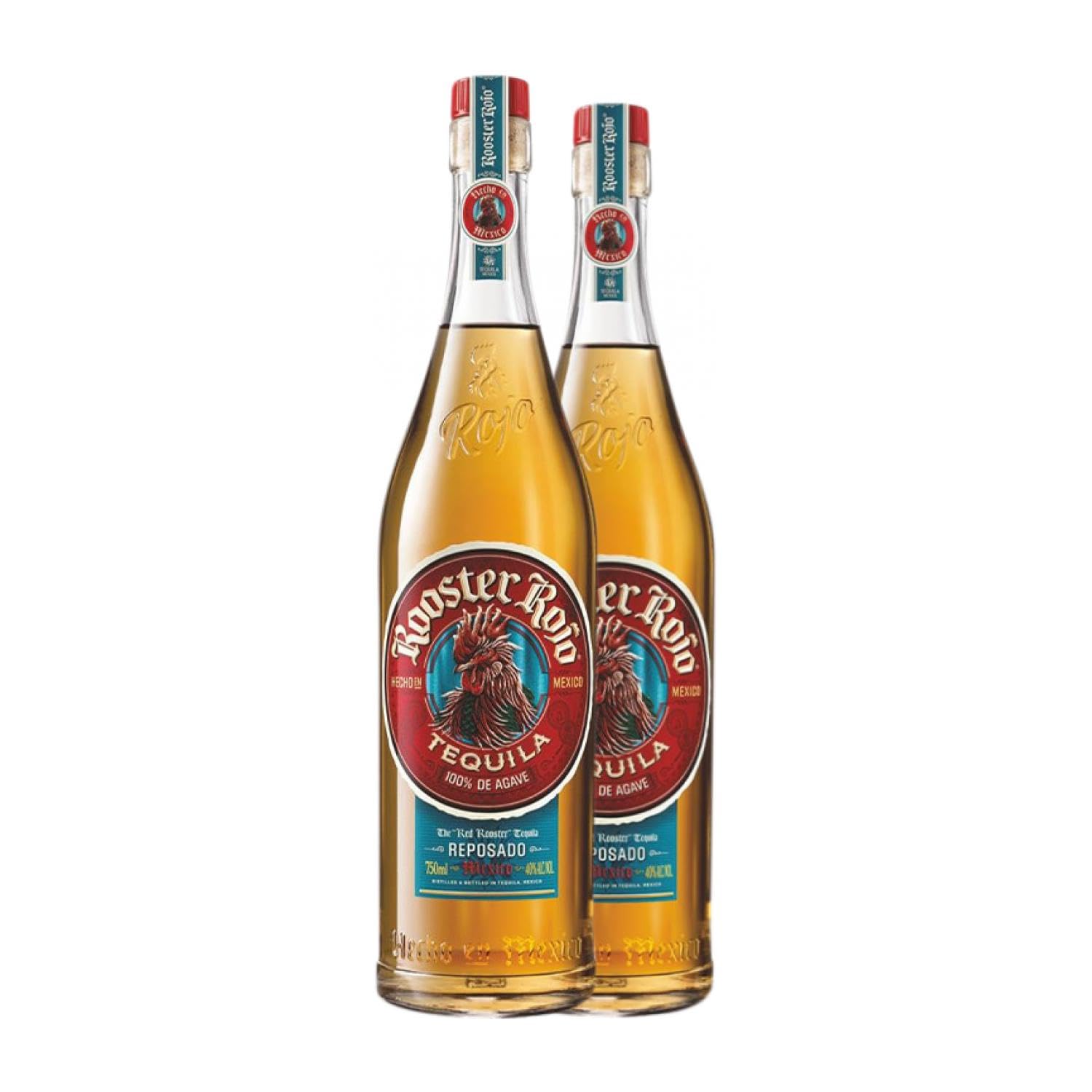 Tequila Tequilas Finos Rooster Rojo Reposado 70 cl (Caja de 2 Botellas de 70 cl)