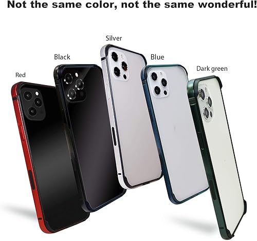 Miniatura 5 de Funda rígida delgada con marco de aluminio para iPhone13 Pro Max, armadura de marco de metal con parachoques interior suave, protección de borde