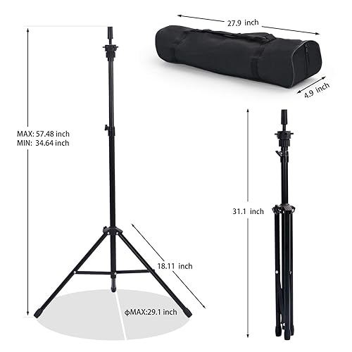 Miniatura 5 de Klvied Soporte de peluca reforzado soporte de cabeza de maniquí soporte ajustable para la cabeza de la peluca para el entrenamiento de peluquería de