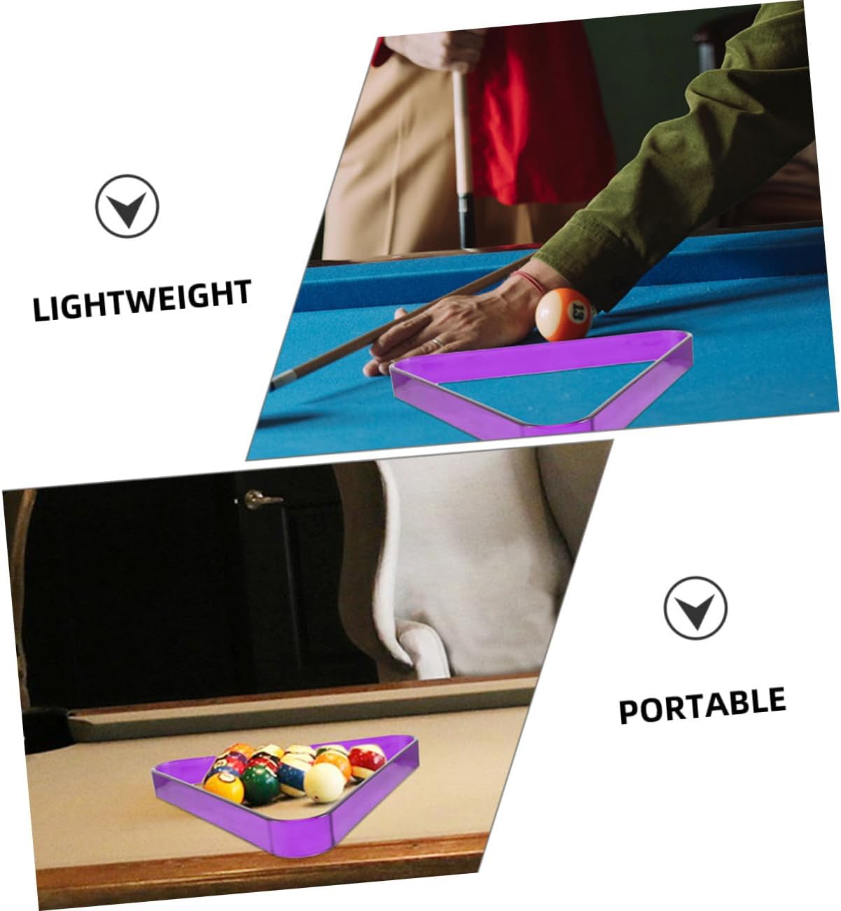 Billiard Tripod Ball Pool Rack Table Pool Balls Rack Billiard Ball Triangle Billiard Triangle Billiard