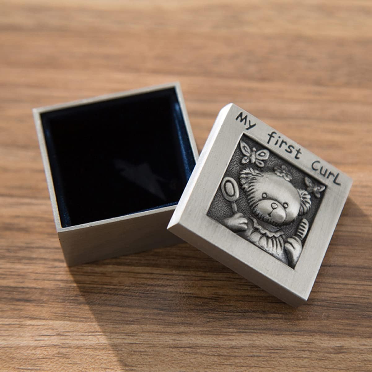 Toddmomy Baby Keepsake Box Storage Boxes Decorative Tooth first curl keepsake baby first tooth Curl And Decorative Storage es
