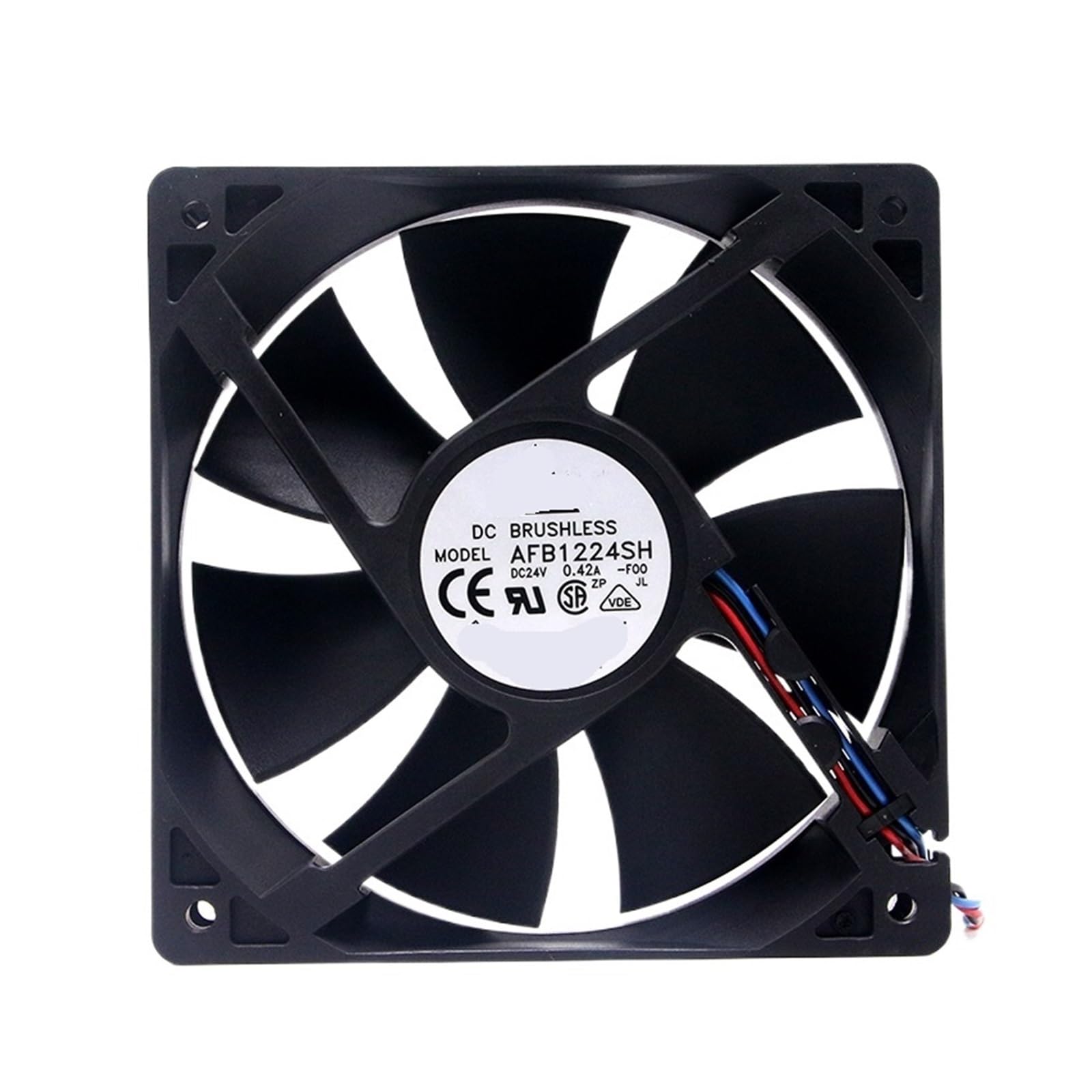 UITGVDQAT AFB1224SH-F00 fan 24VDC 0.42A 3-Lead Wires 120x38mm