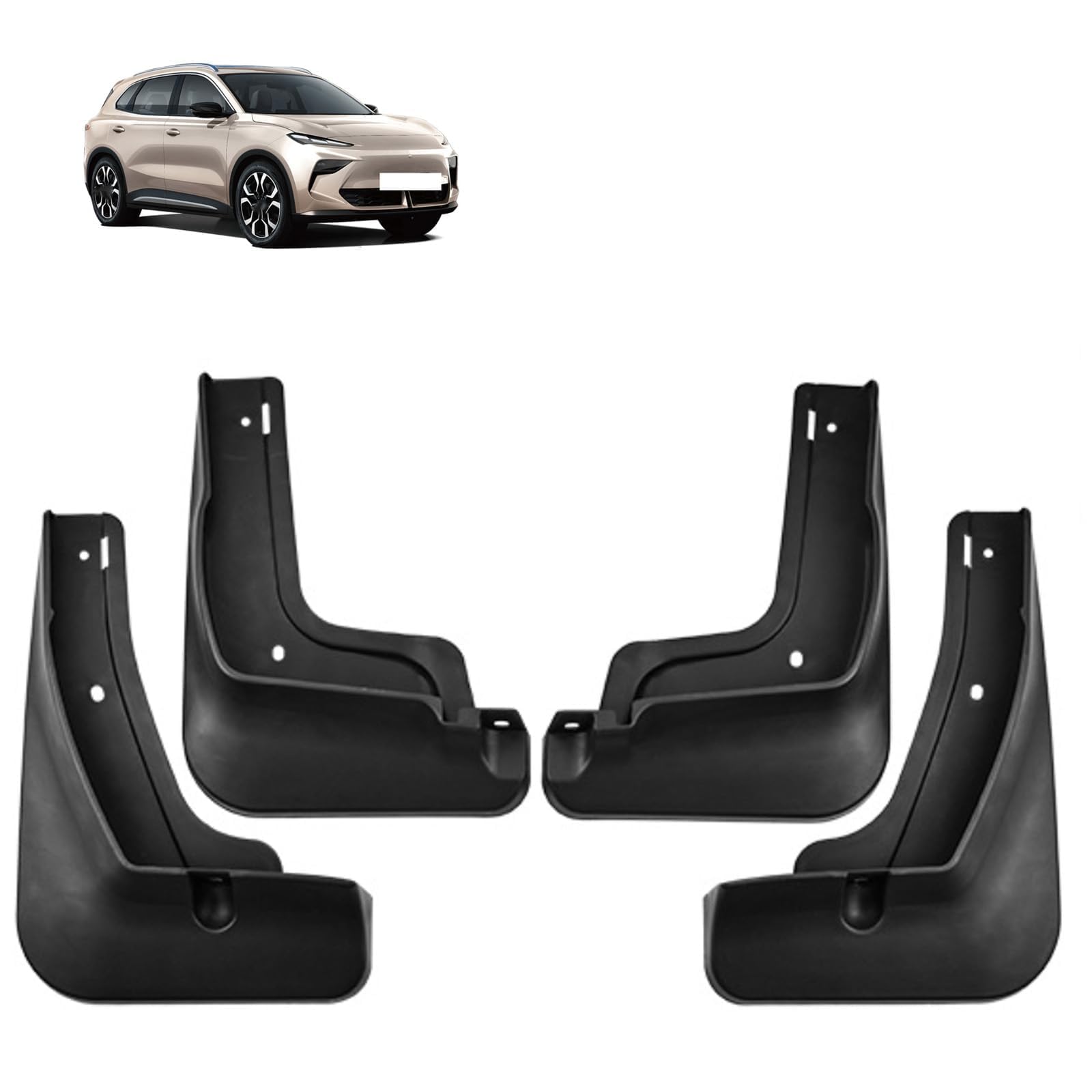 NYSLDSCO 4Pcs Premium Mud Flaps for MG ES5 2025 Front and Rear Splash Guards Durable Mudguards Protection Against Road Debris
