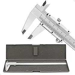 Paquímetro Analógico 150mm Profissional Aço Inox Com Estojo Alta Precisão Premium Mundo Compras
