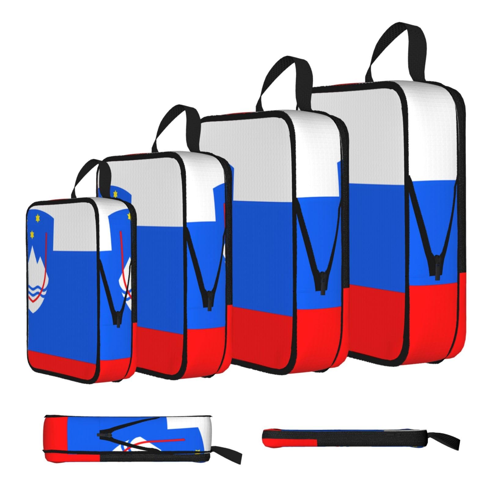 Flag of Slovenia Compression Packing Cubes 4 Piece Set