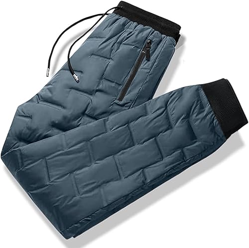 Miniatura 5 de Come Wonka Pantalones de plumón de invierno para hombre pantalones de nieve cálidos y acolchados ligeros pantalones de nieve