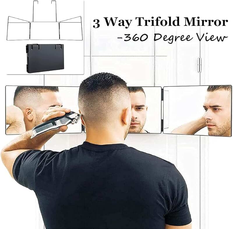 3 way mirror for hair cutting