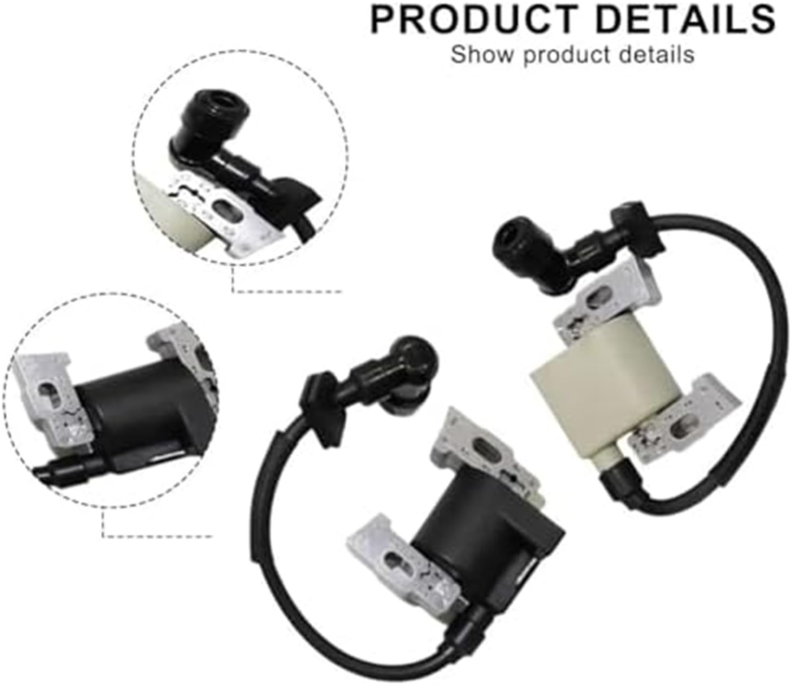 Bobina de Chispa del Motor de Gasolina para Gx610 Gx620 Gx670 Juego de bobinas Encendido Motor Completo Negro y Gris para Formance Cortacésped