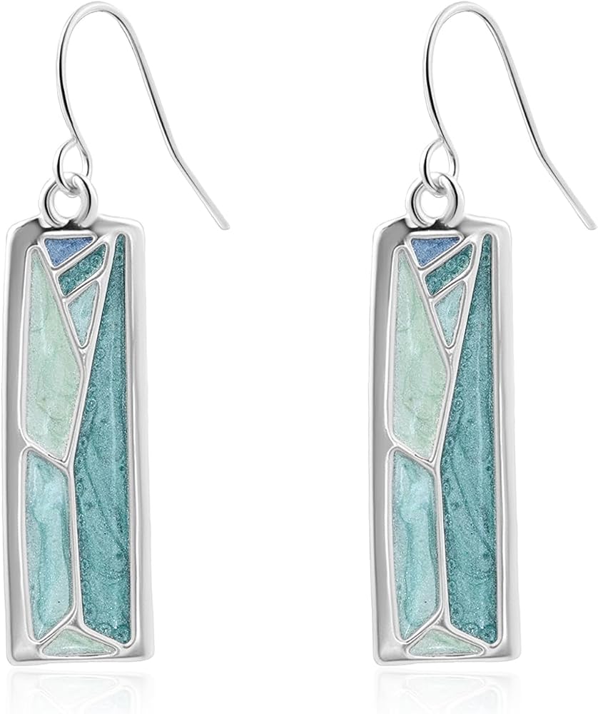 Trifari Enamel Earrings Blue