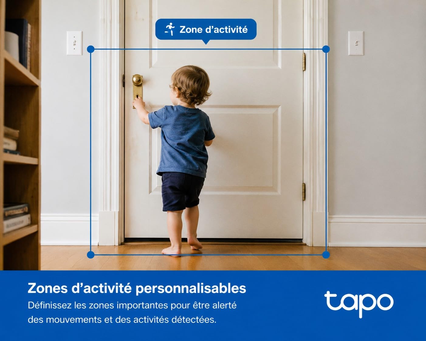 Tapo C250 Caméra de Surveillance Intérieure 4K 8MP, 360° Pan/Tilt, Détection IA Gratuite, Suivi Auto Zoom, Vision Nocturne 12m, Audio Bidirectionnel, Stockage Local