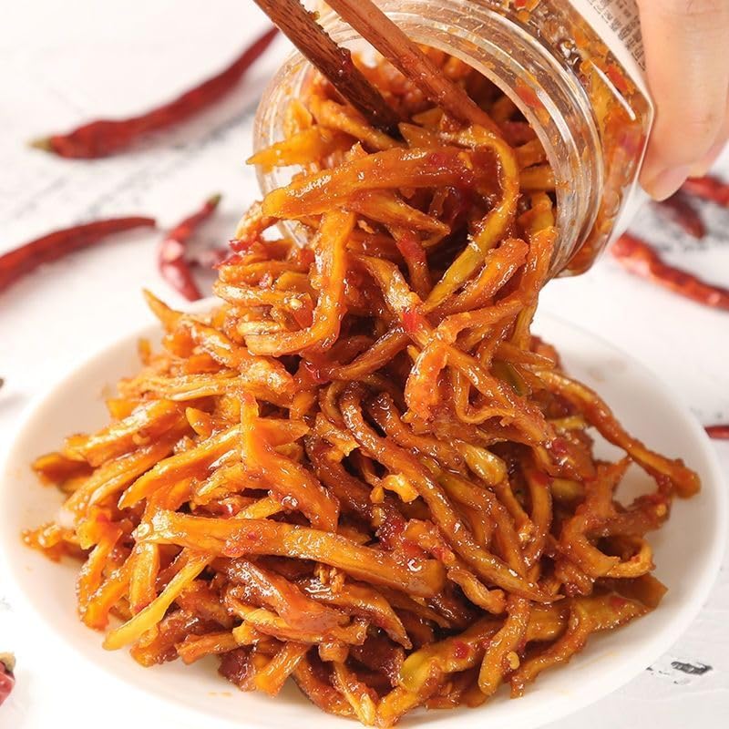 Miniatura 7 de Encurtidos caseros, verduras en escabeche chinas, rábano seco crujiente picante, chile gongcai, guarniciones de desayuno, aperitivos picantes listos