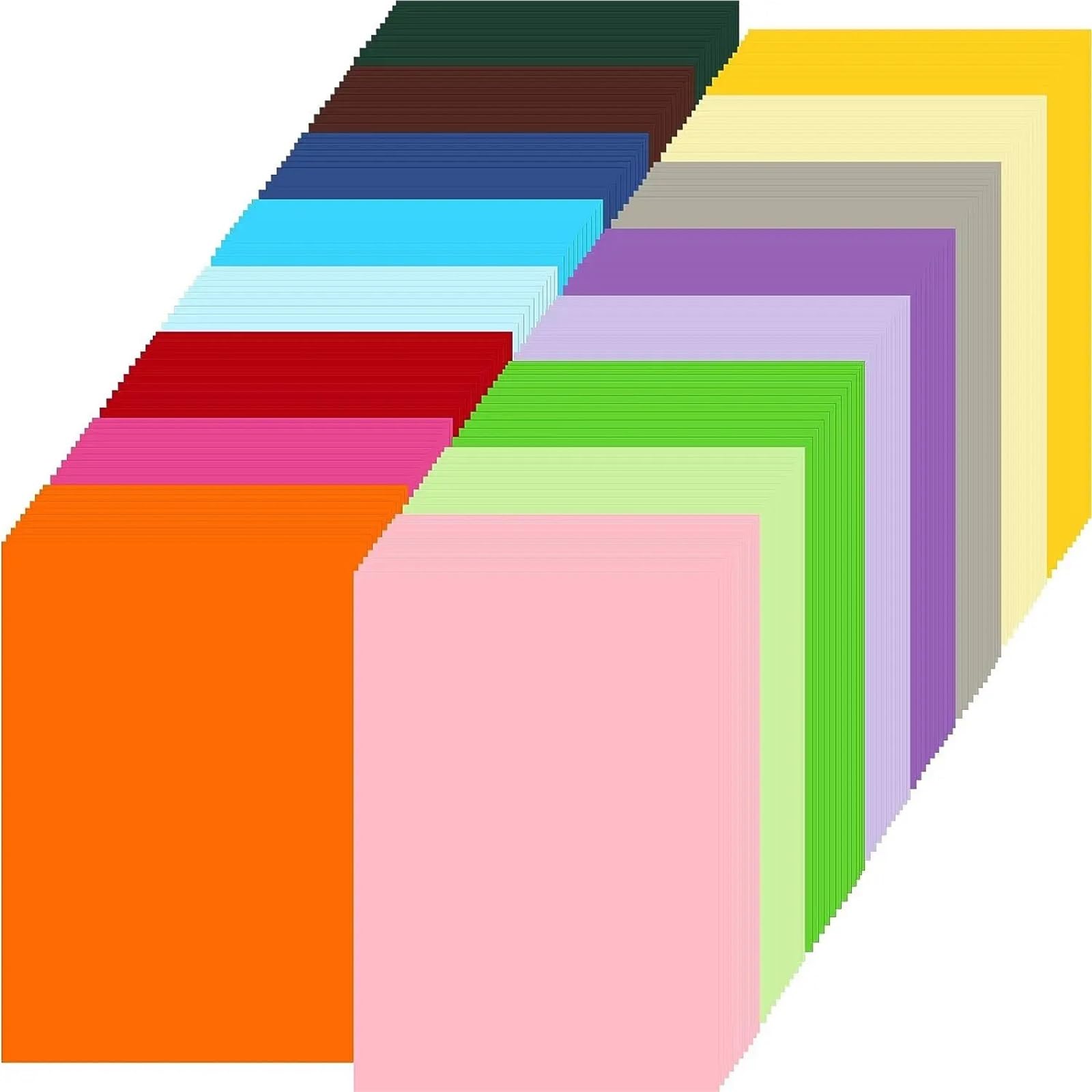 20 foglietti adesivi colorati per ufficio, 7,6 x 5 volte, adesivi quadrati creativi