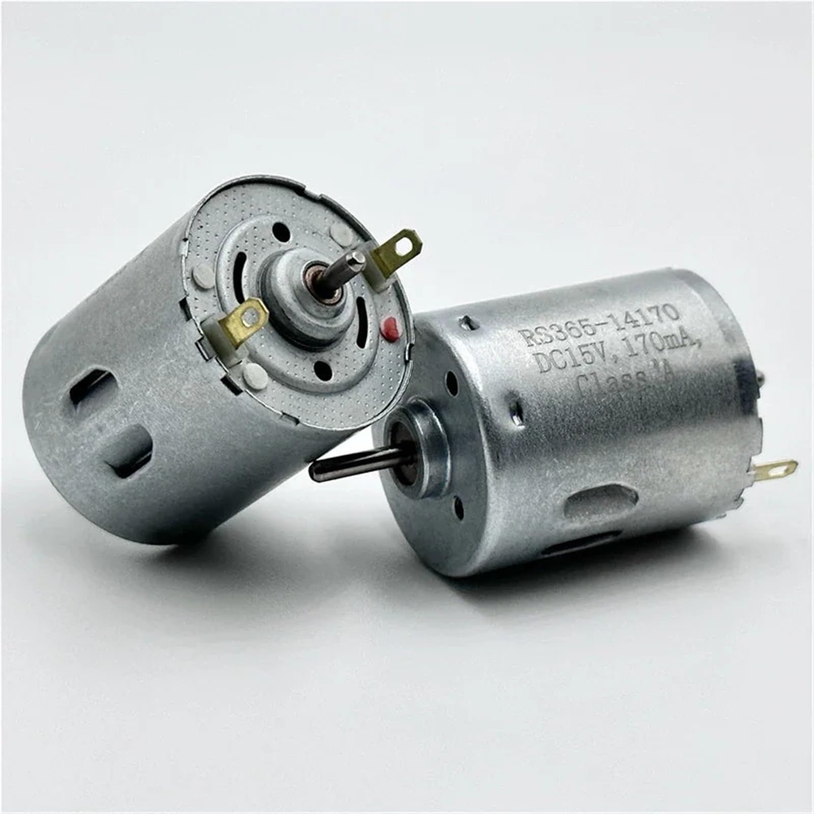 1 mini motor RS-365SH-14170 DC 6V-24V 10300RPM doble eje de 2,3 mm cepillo eléctrico de carbono para aspirador robot barredora