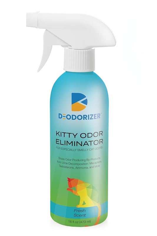 Neutralizador de Odores para Gatos D-Odorizer Spray para Caixa de Areia, Urina, Fezes e Marcação Territorial 480 mL