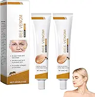 A-life Creme de veneno de abelha, 2 peças de creme de remoção de rugas, firmador, hidratante para levantar a pele, adequado para o rosto e pescoço