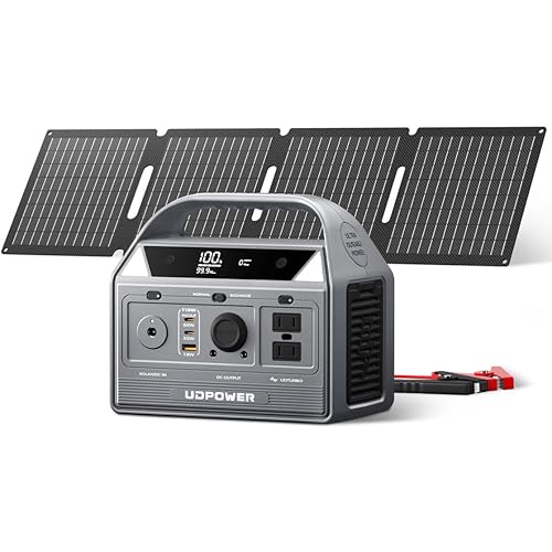 C400 Solar Generator Kit | 400W Portable Power Station + 40W Foldable Solar Panel | 256Wh LiFePO4 Battery, 800W Surge| for Camping, RV, Emergency Backup
