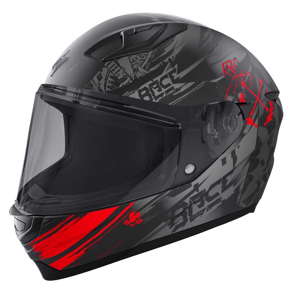 Kask integralny STORMER Strike Race Red, homologacja ECE 22.06 – przystosowany do montażu Pinlocka i systemu Bluetooth
