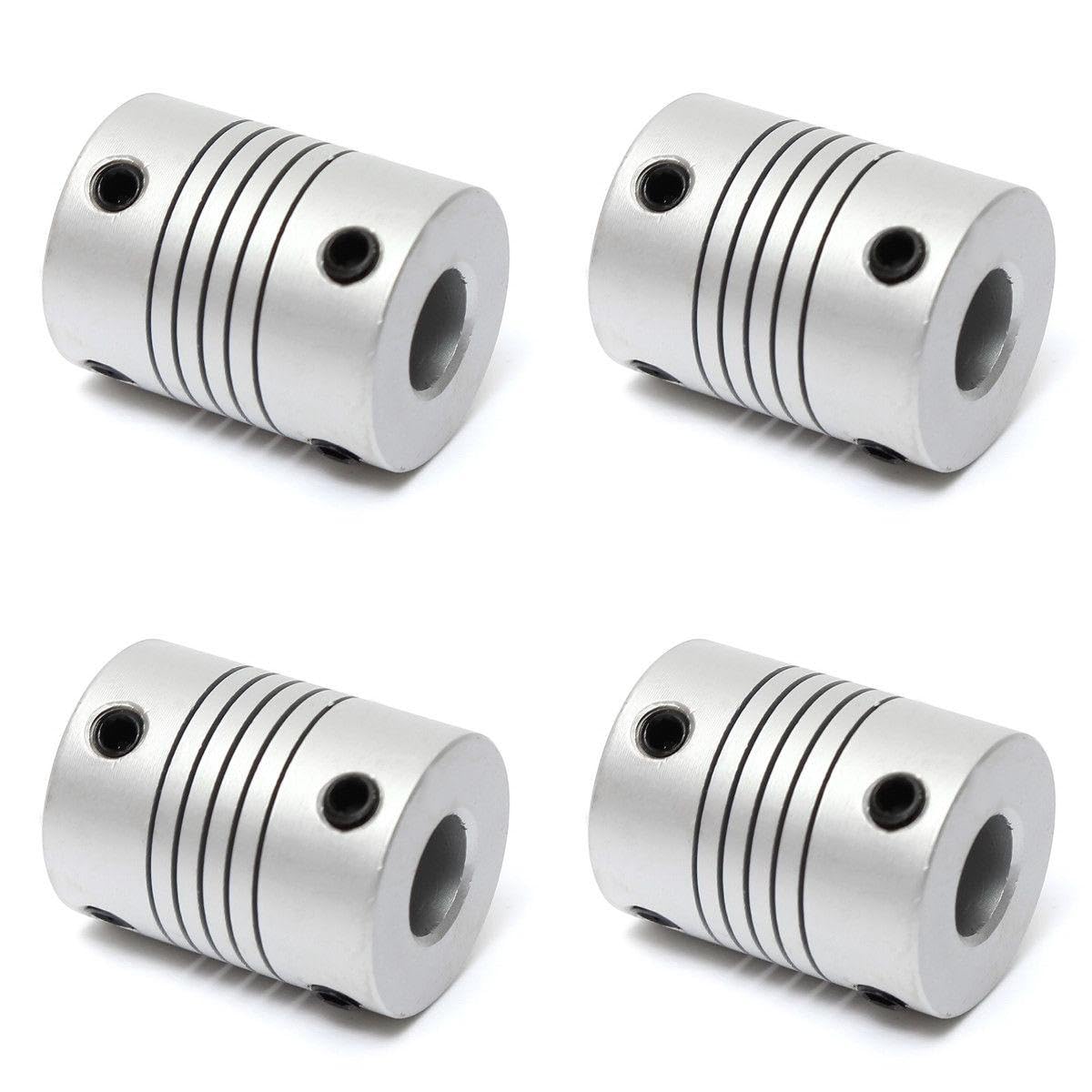 (4 pc) Pro3D 8mm X 8mm Aluminum Flexible Shaft Coupling-image-42