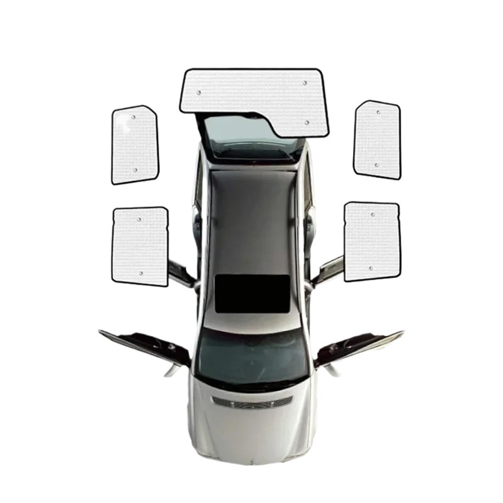 Parasole de Auto per Land per Rover per Discovery 4 | Parasole a copertura totale, parabrezza oscurante, visiera anti-UV(Rear sunshades)