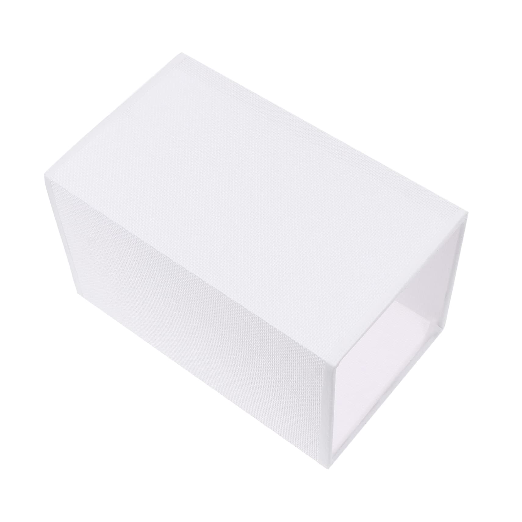 Veemoon White Fabric Square Lampshade Cover for E27 Light Base Cloth Lamp Shade Iron Frame Suitable for Ceiling Lamp in Bedroom or Room