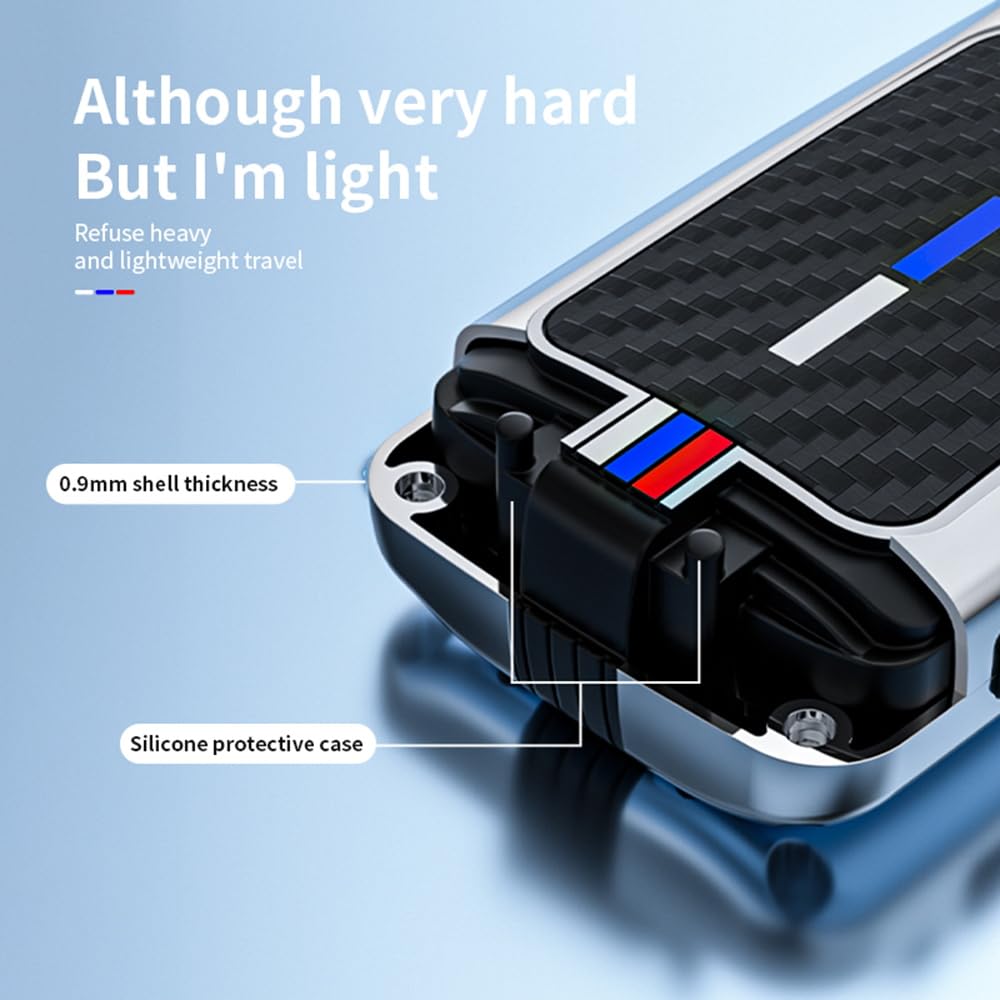 Mazda 6e EZ-6 Schlüsselhülle 2024-2026 - TPU Silberkante Schwarz