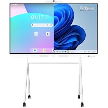 GTek 98" Smart Board, 4K UHD Interactive Whiteboard, Touch Screen Digital Electronic Whiteboard with Android 13 8+128GB OS for Classroom, Office, Business and Home
