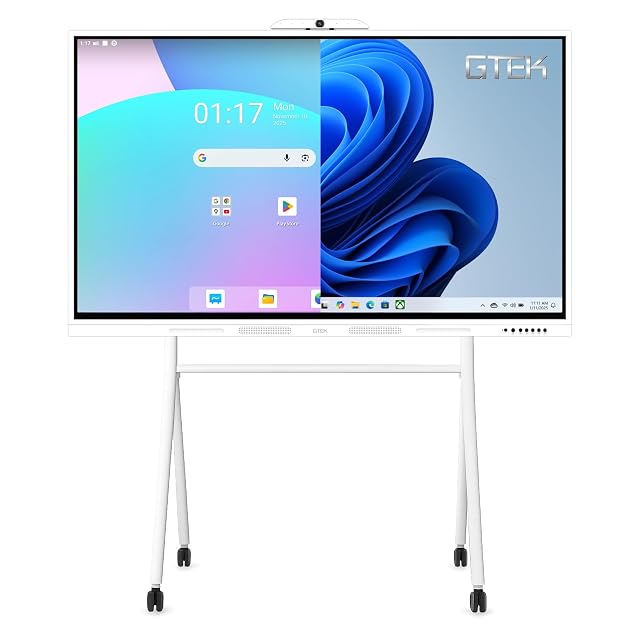 GTek 98 Smart Board 4K Interactive Whiteboard Touch Screen Digital Electronic Whiteboard with Android 13 16 256GB Windows