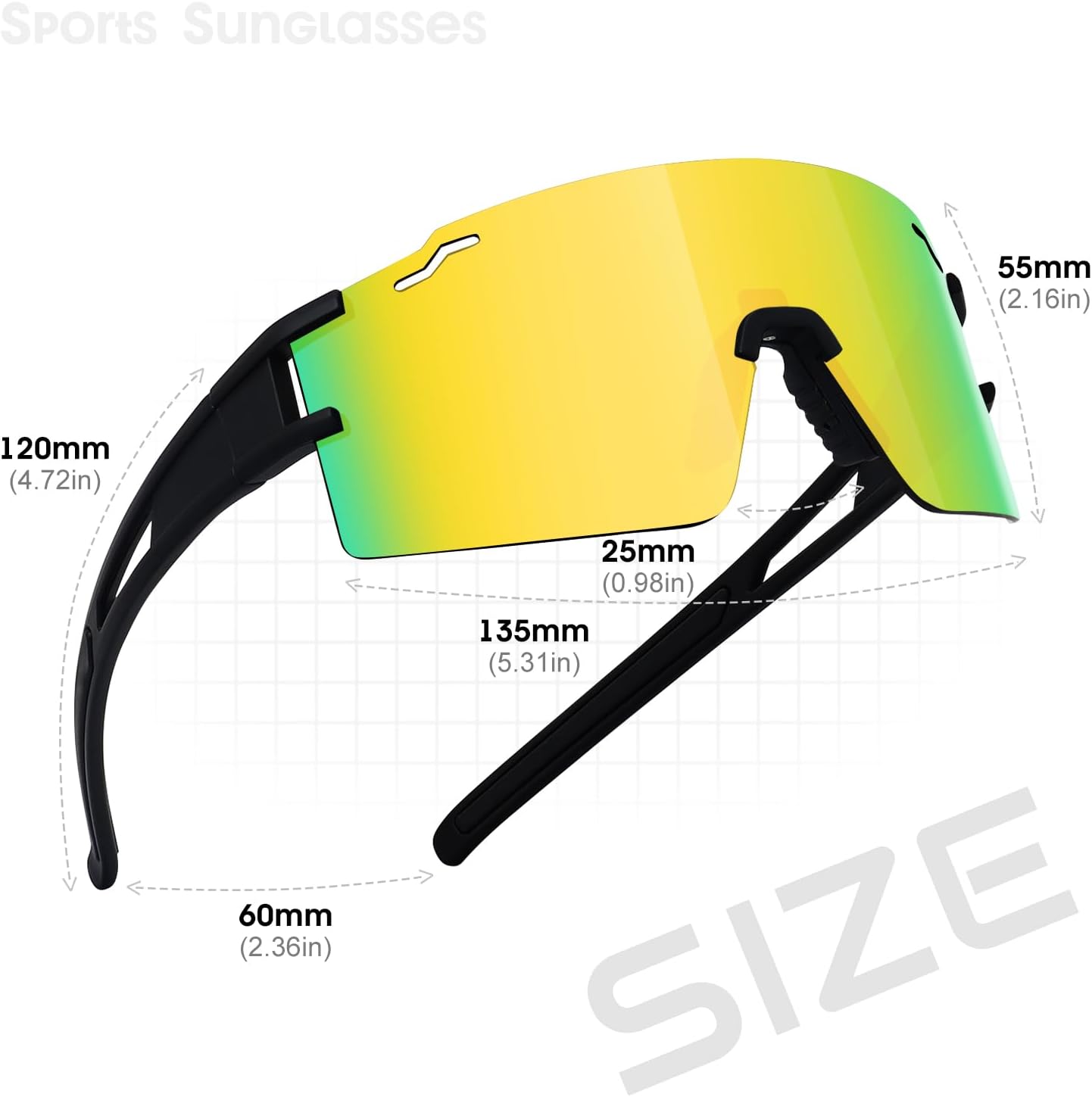 AVV Youth Baseball Sunglasses for Boys Girls