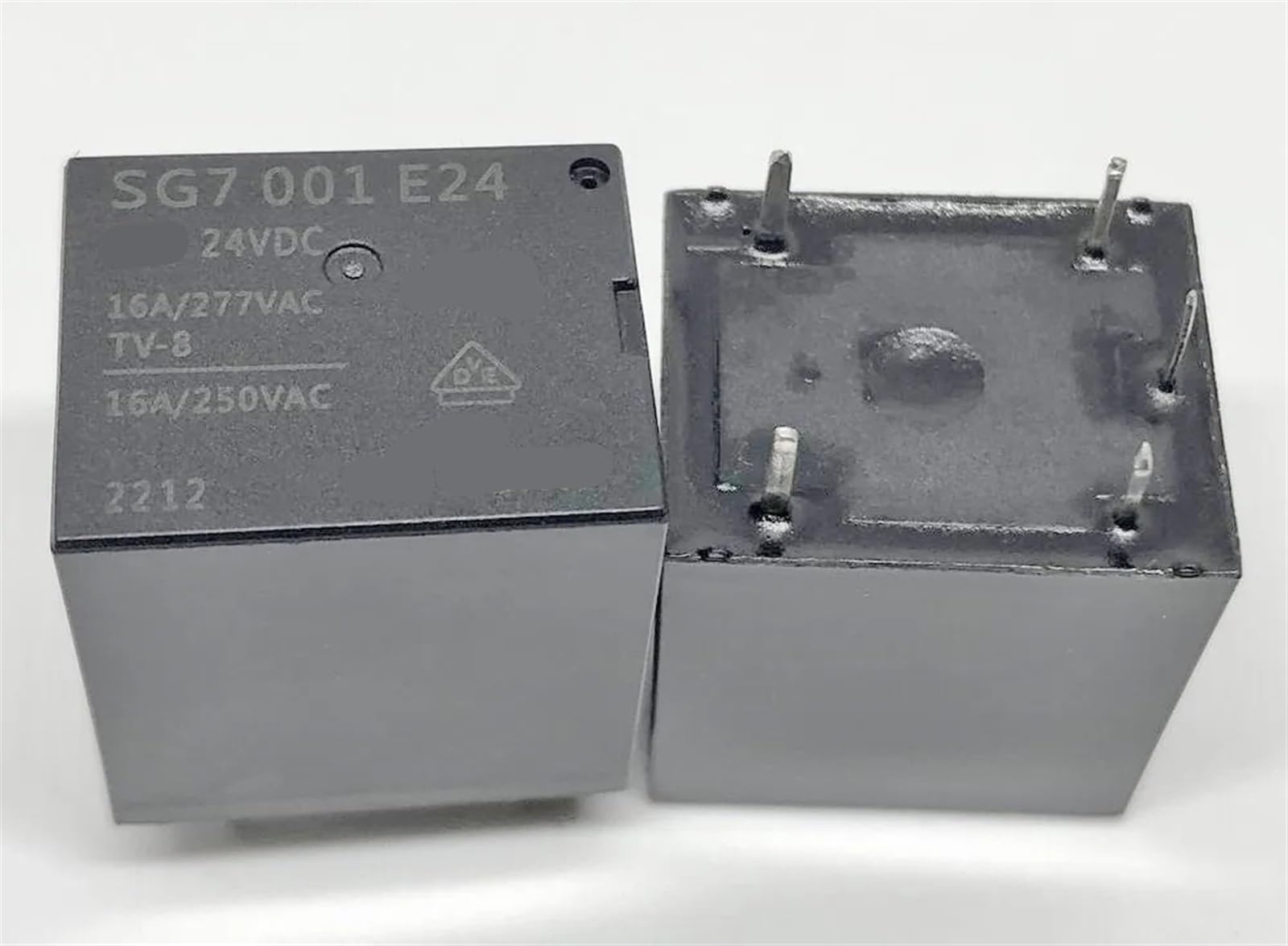 Relé 24VDC SG7 001 E24 conmutador de 5 pines 16A para placas electrónicas y automatismos 3