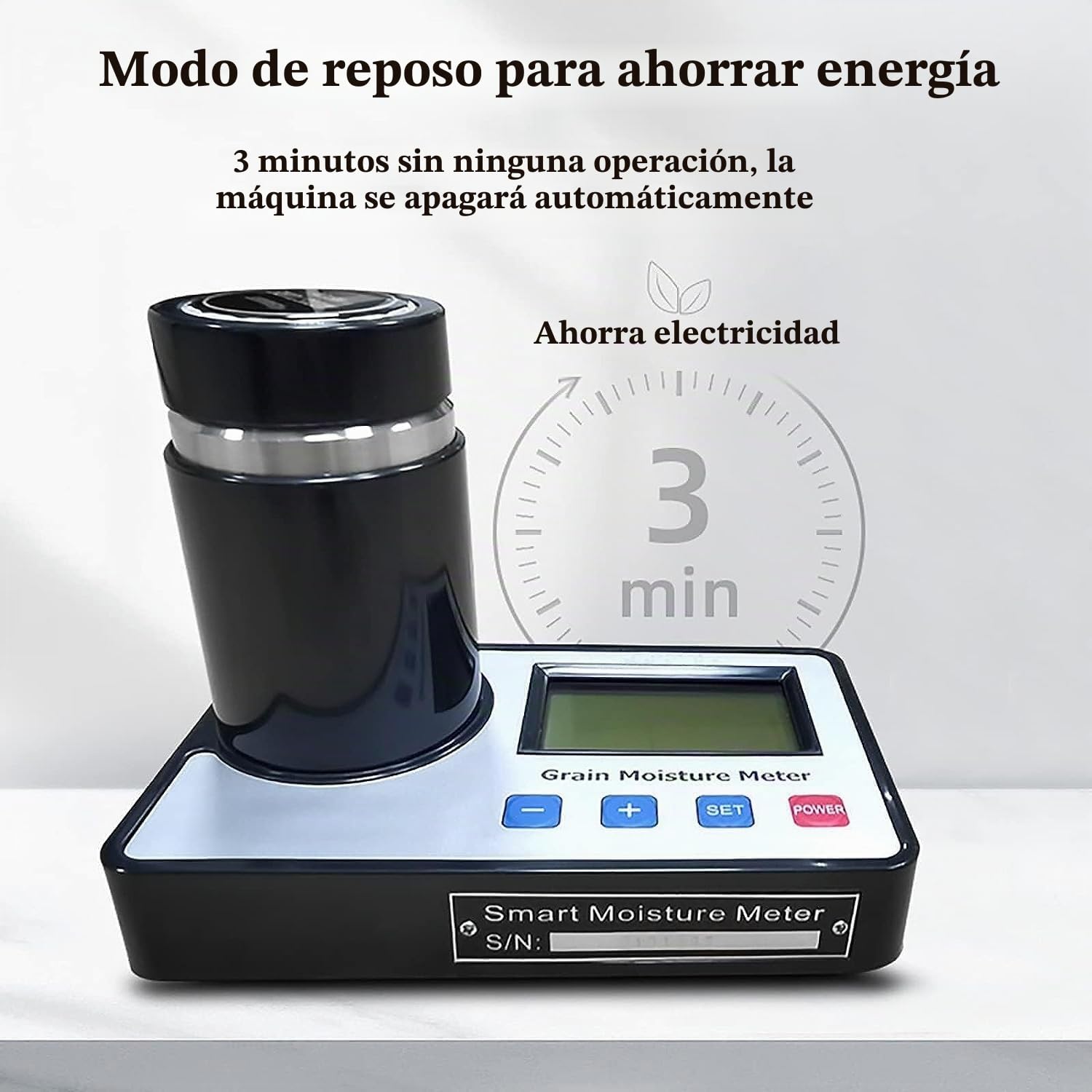 Medidor de Humedad de Cereales, probador Digital de Humedad de Grano, compensación automática de Temperatura, for 14 Granos Trigo maíz café Cacao Grano Prueba de Humedad