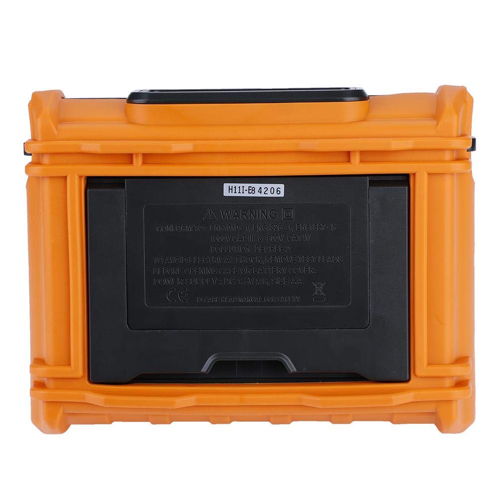Misuratore Resistenza di Isolamento, Akozon MS5203 Tester Isolamento 50-1000V Megaohmmetro Digitale Professionale Prova di Continuità con Display LCD Retroilluminato Test di Tensione CC e CA