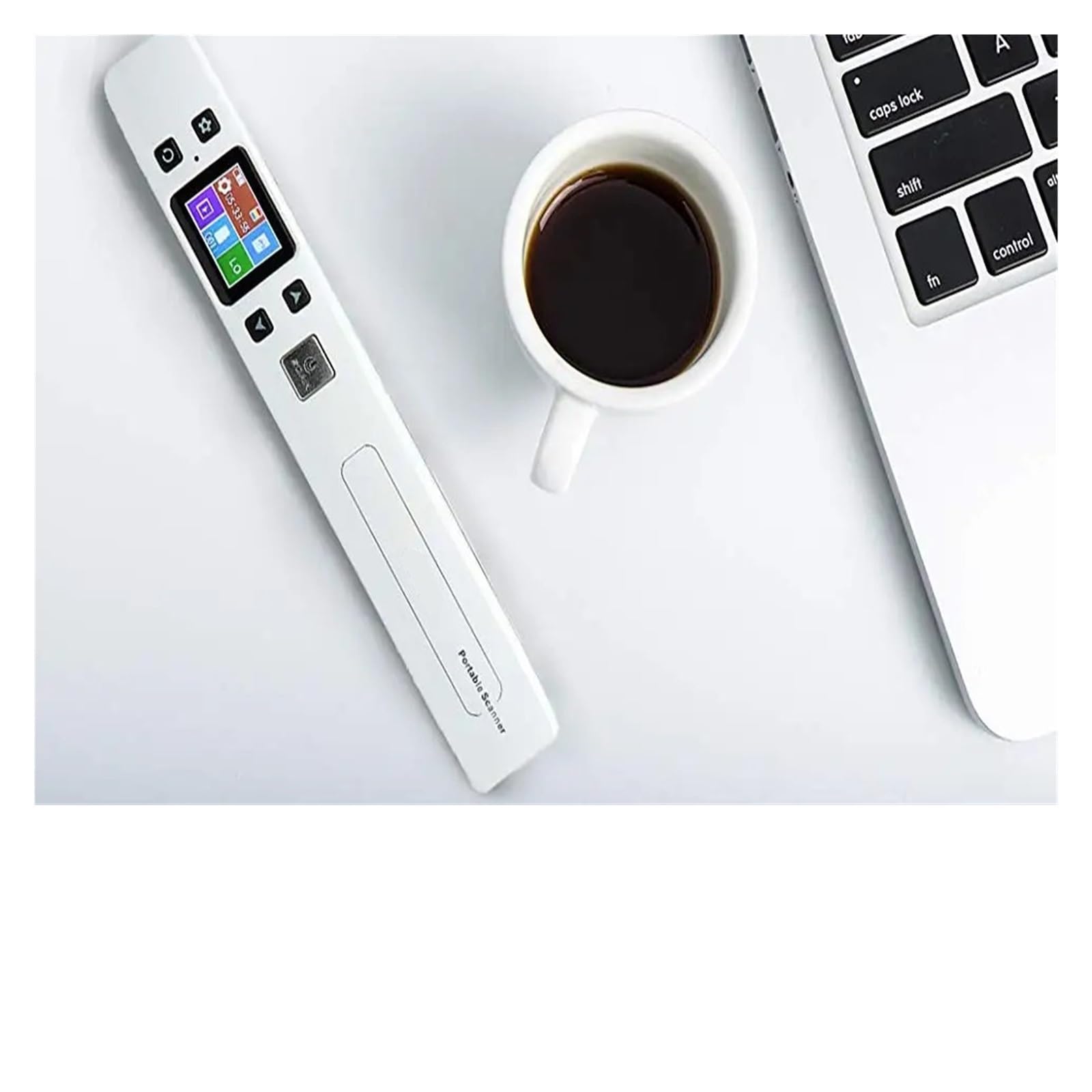 Scanner per Documenti, Wifi Wireless Mini portatile scanner for documenti A4 Immagini JPG PDF Formate Reader Pen 1050 Dpi USB cablato(Black with Wifi)