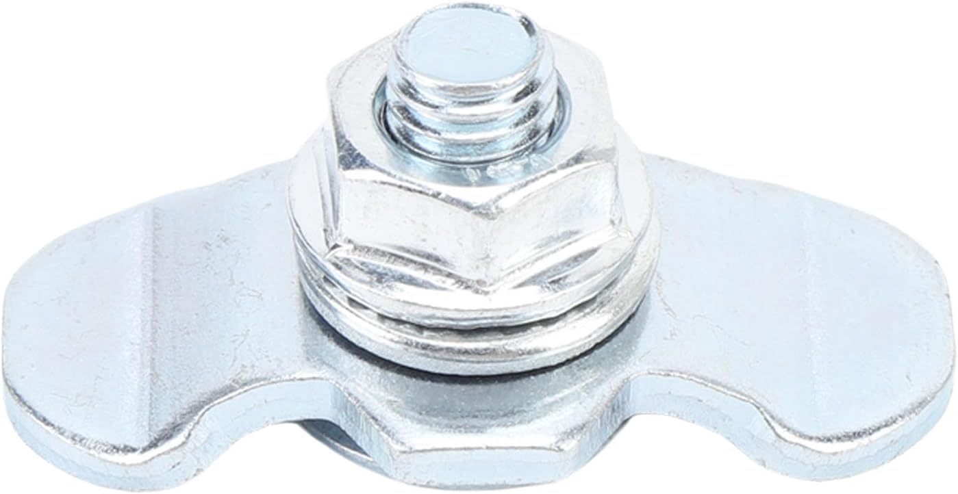 L Track Double Lug Threaded Stud Nut Fitting Heavy Duty Zinc Plated Secure Tie Down for Van Pickup Truck Cargo Organization 10pcs (60mm)