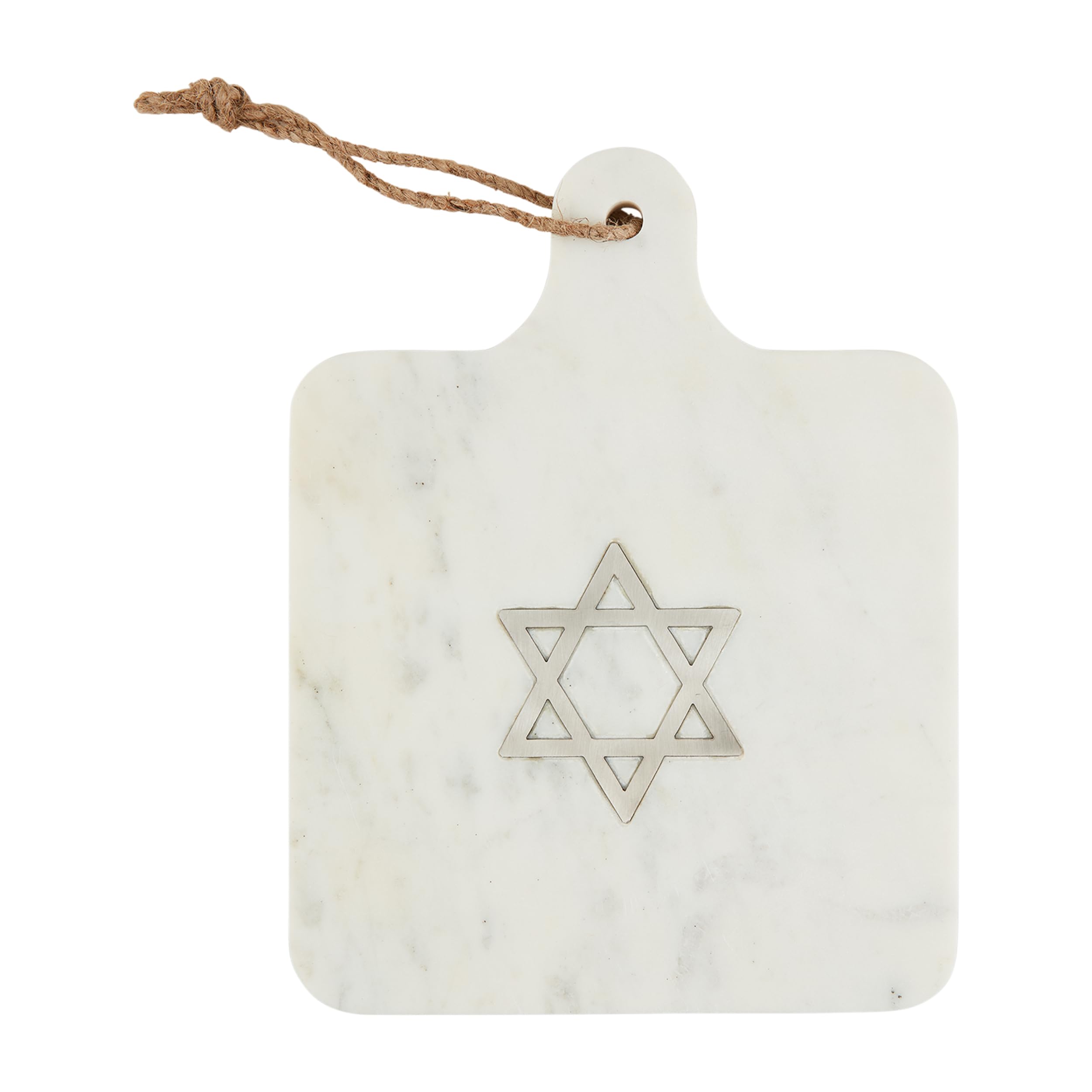 Planche de Hanoukka en marbre blanc Mud Pie 42210128 pour présentation chic