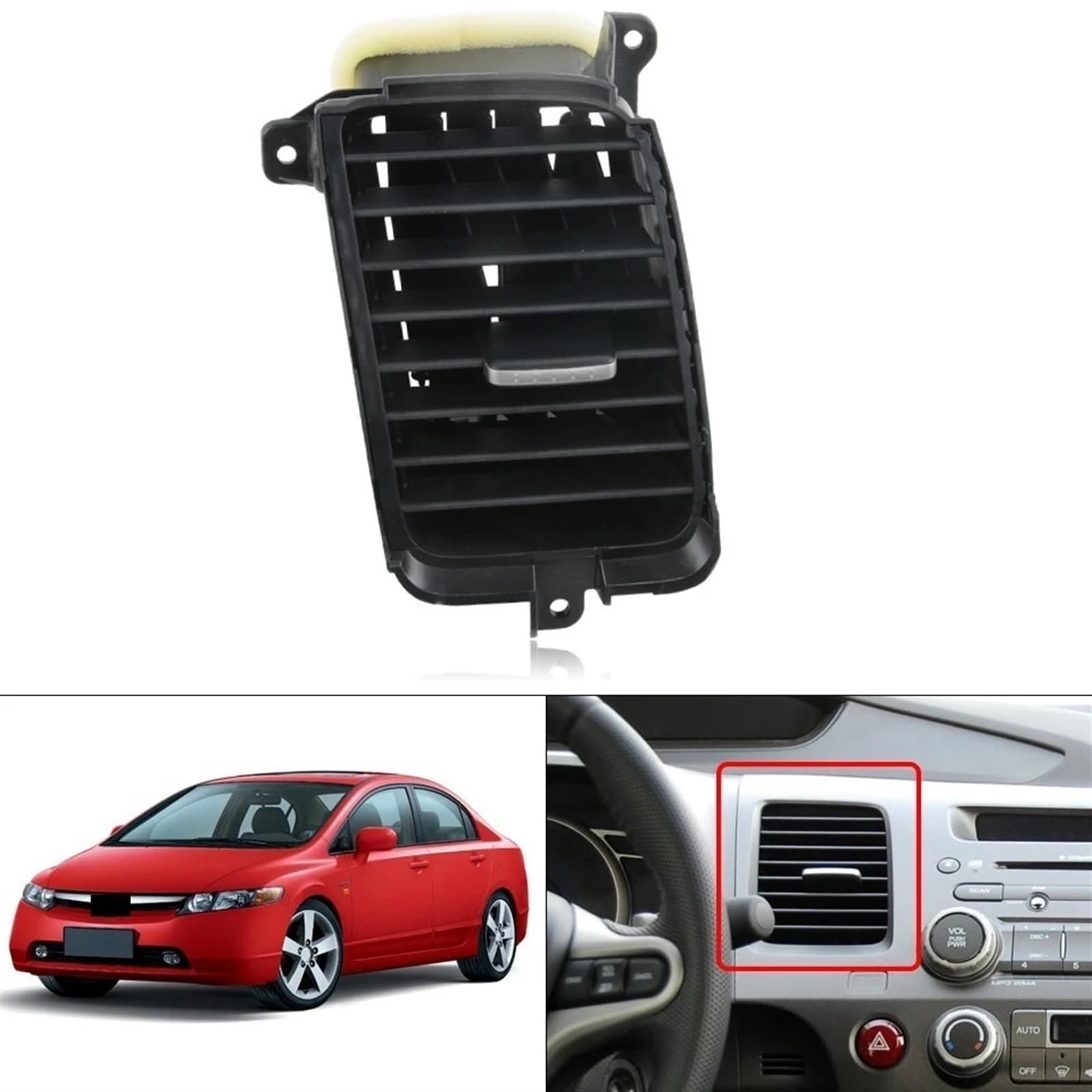 Amazon | 車のエアコン吹き出し口 Compatible With シビック FA1 FD1