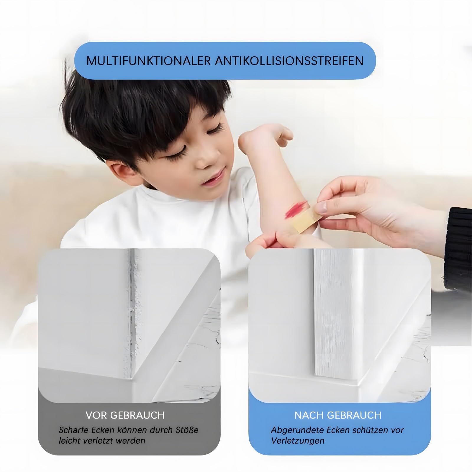 3 Piezas De Protector De Esquinas, Protección De Bordes De Pared, Cojín Protector Adhesivo Para Oficina Y Casa, 39,4/47,2/59,1 Pulgadas, Protección De Esquinas De Mobiliario, Antigolpes(Beige,