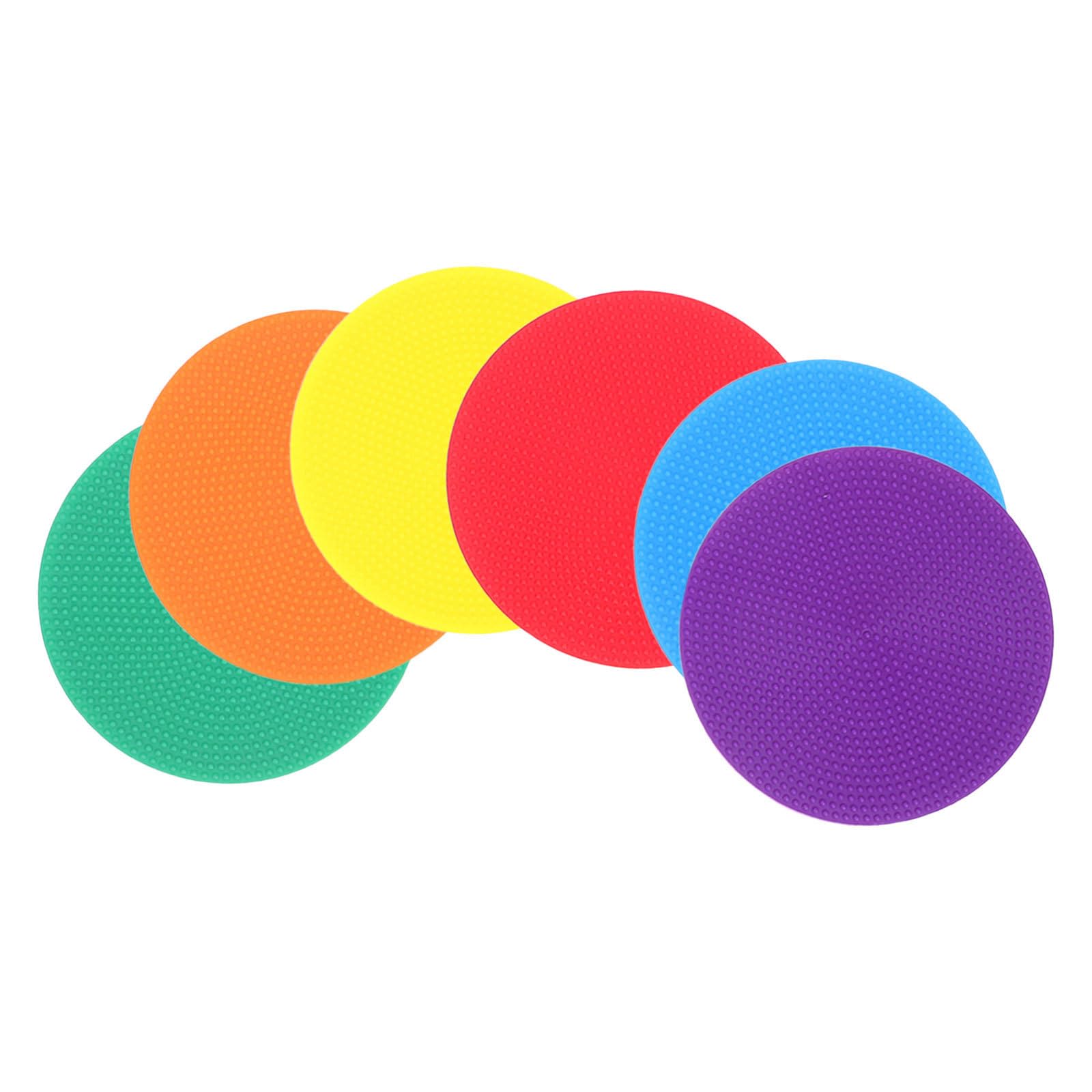 LALAFINA Coupe du Monde 6pcs Marqueurs de Points Football Entraînement en Plastique Antidérapants