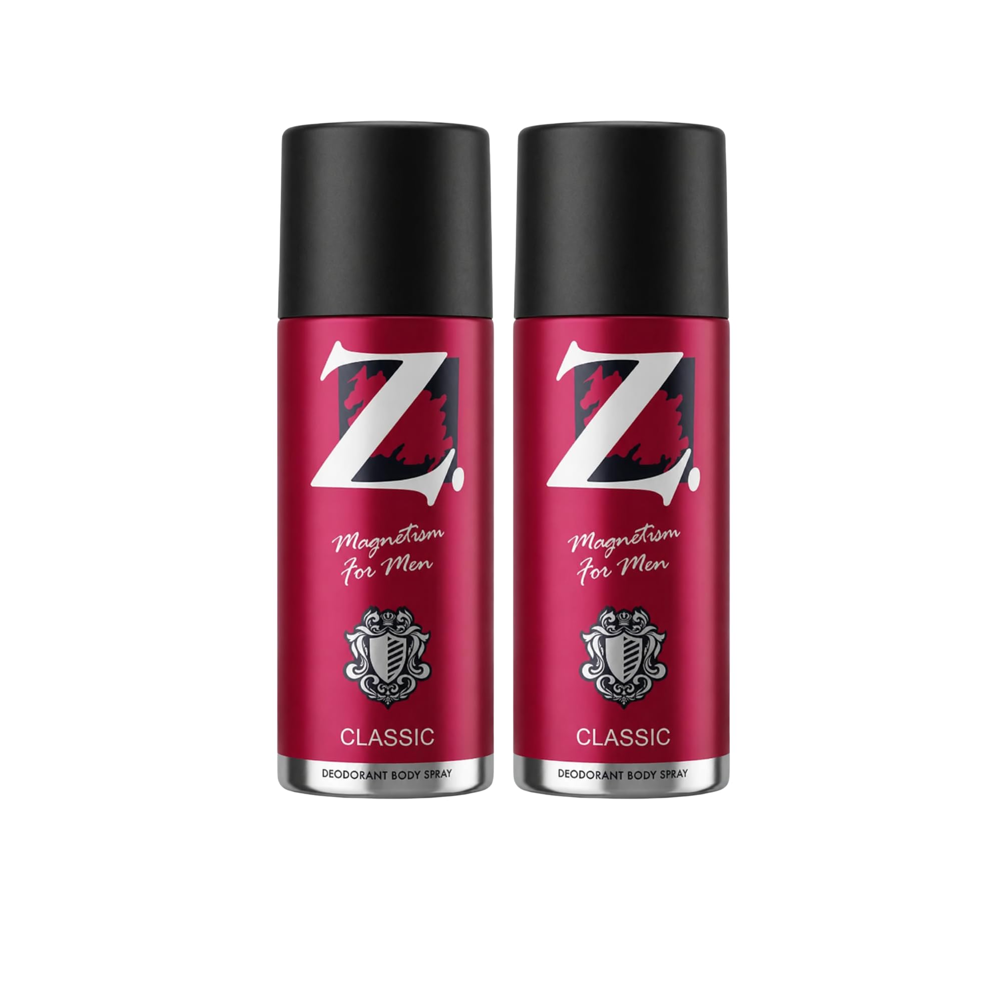 Z magnetism for men Men's Classic Deo, 150Ml X 2, Classic Deodorant, Musky Fragrance For Men, Long Lasting Perfume, Body Spray Combo, (Pack Of 2)-picture-12