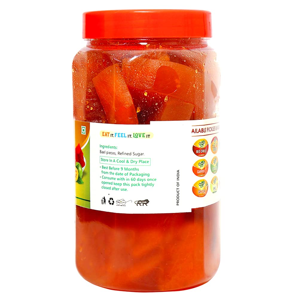 Natural Hub Pure Organic Made in India Home Made Bel/Belgiri Murabba The Right Choice (1 Kg) - Image 2 thumbnail