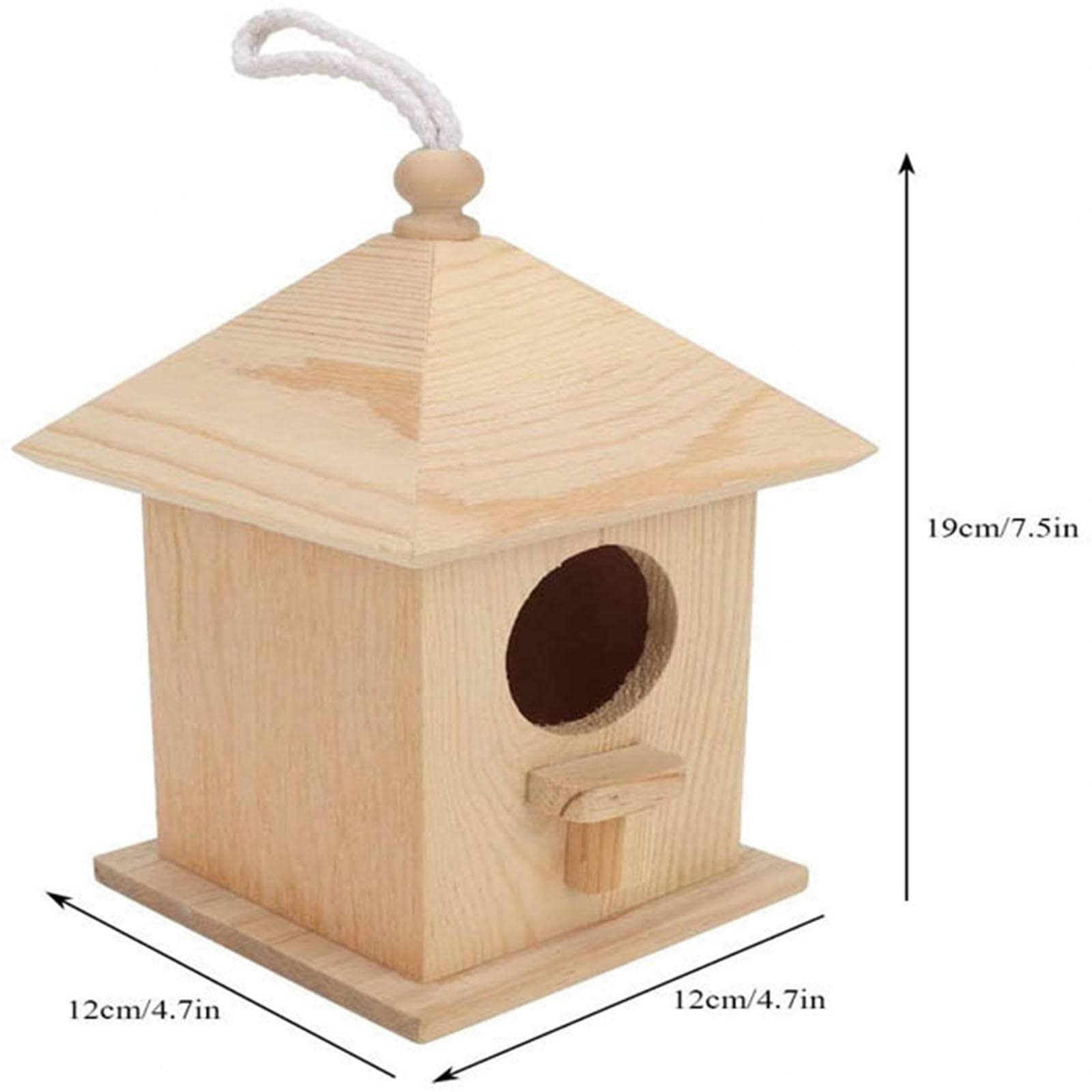 Scatola per Allevamento di pappagalli Nido per Uccelli da Appendere, Casa per nidi di Uccelli Domestici, Prodotti in Stock, Scatola per Allevamento in Legno Gabbia Accessori