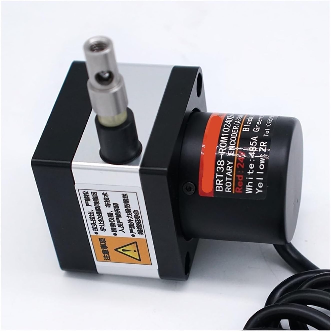 Displacement Sensor Potentiometer Type Position Sensor Draw Wire Rope Linear Transducer Pull Wire Sensor Pull Rope BriterEncoder(0-5V,7000mm)