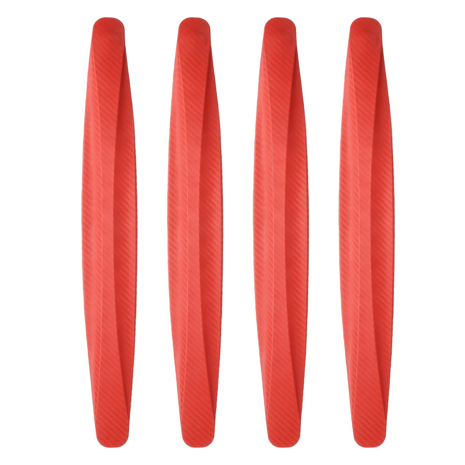 Tiras protectoras para parachoques anticolisión que evitan arañazos en tu coche rojo 8
