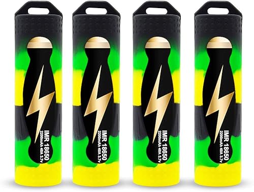 Funda para batería 186502665020700 de gel de batería, funda protectora de silicona para bateríacaja de almacenamiento, juego de 4 piezas