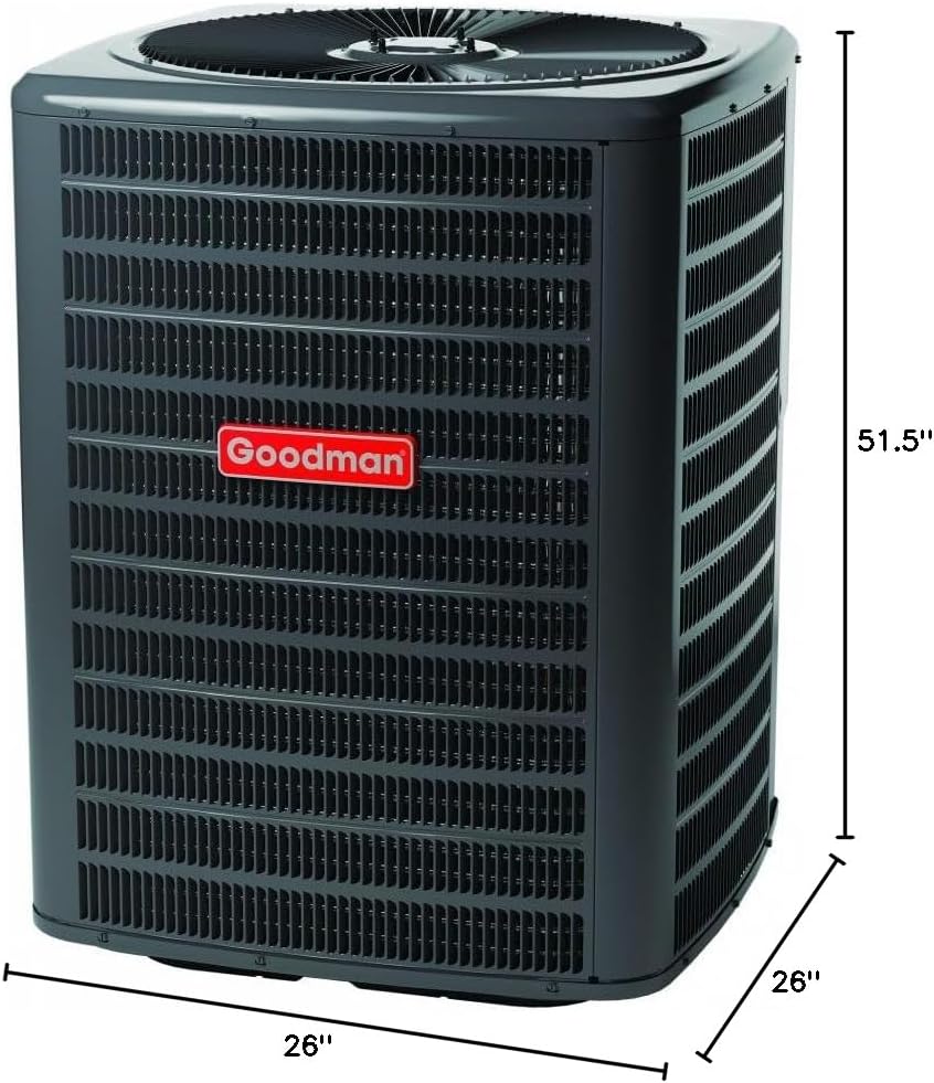 Goodman 1.5 Ton 14.7 Seer2 Upflow R-32 Ac System With 80% Af...