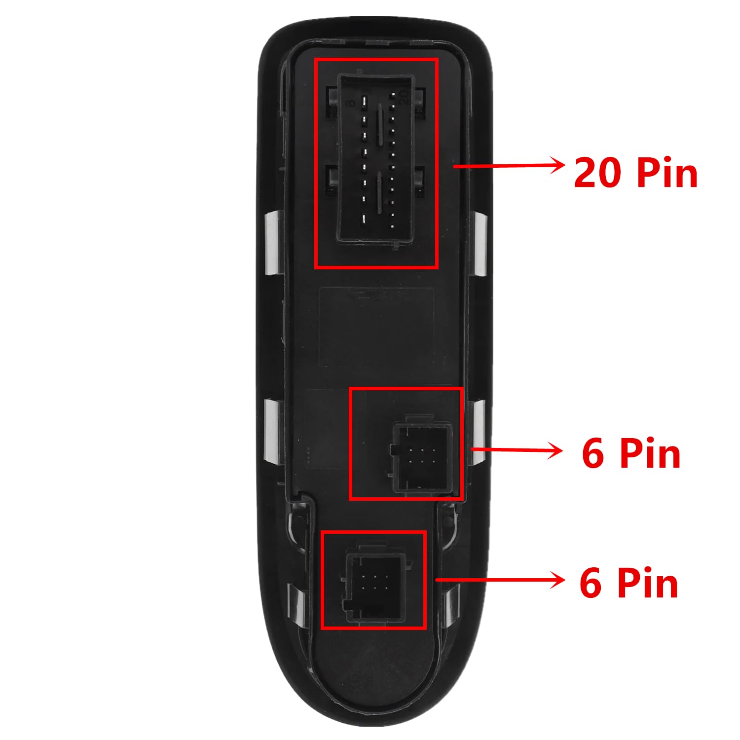 Pulsantiera Alzavetri 96644917XT Interruttore di Comando Alzacristallo per auto Con piegatura 96631328XT Compatibile per Peugeot 308 508