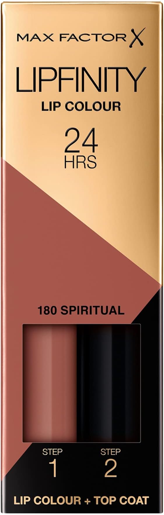 Max Factor Lipfinity Paint for Lips & Moisturizing Top Coat, Spiritual 180, 1 system