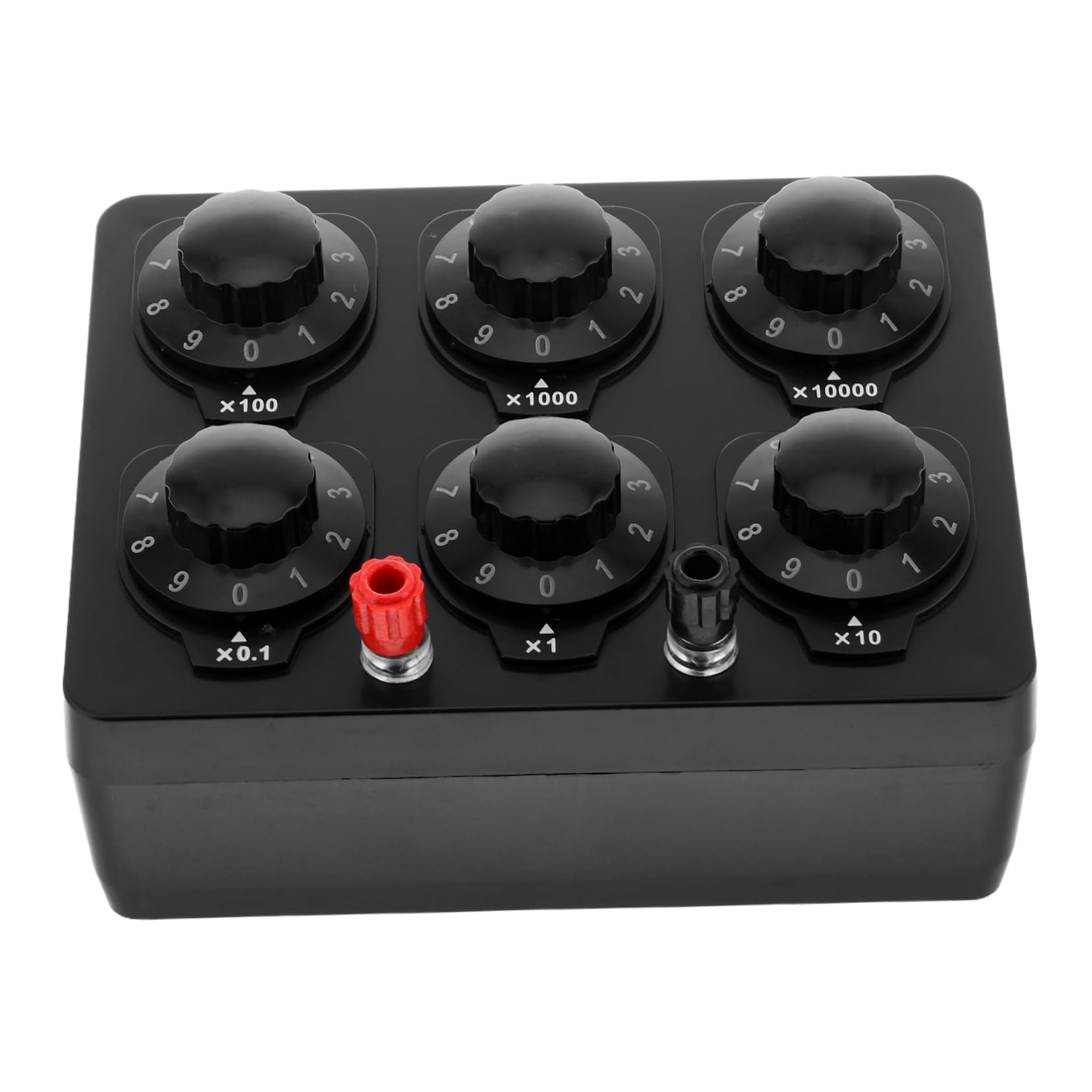 ULTECHNOVO Boîte De Résistance Ajustable 6 Décades 0-99999,9 ω En Bakélite Pour Expérience Physique Collège, Instrument Pédagogique De Mesure Électrique Précise, Outil Laboratoire Éducatif