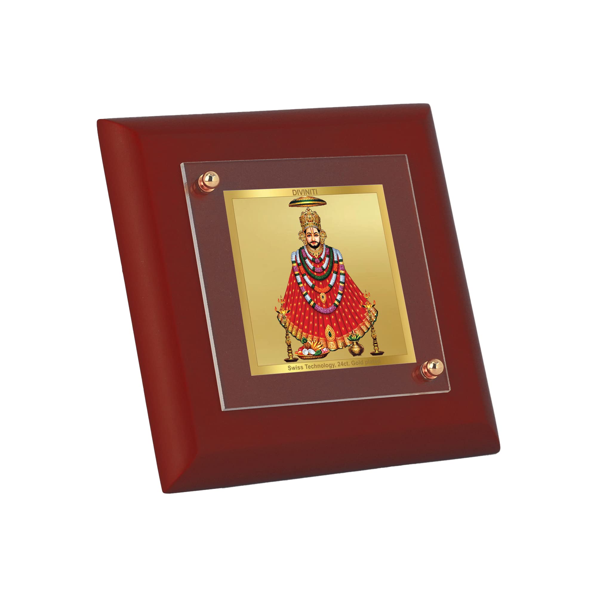 Khatu Shyam Gold Photo Frame - 24K Luxury -5
