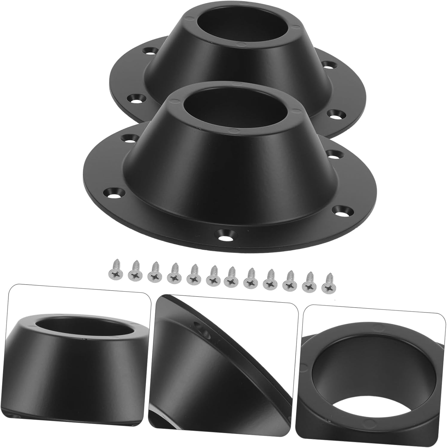 ULTECHNOVO 2pcs Aluminum Rv Table Base Mounts Easy Install Pedestal Table Support for Camper and Boat Lightweight and Prevents Wobbling for Secure Dining Setup